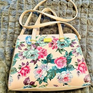 Betsey Johnson Floral Pink Crossbody Bag